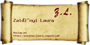 Zalányi Laura névjegykártya